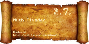 Muth Tivadar névjegykártya